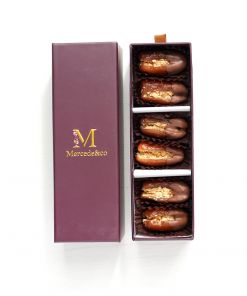 Hazelnut & Chocolate Stuffed Dates